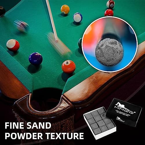 HMQQ Pool Cue Chalk – 12 Pack Billiard Chalk, Low Dust & Anti-Slip Cue Chalk for Smooth, Accurate Shots – 6 Colors Available for Pool Lovers, Home Tables & Clubs - color: Gray