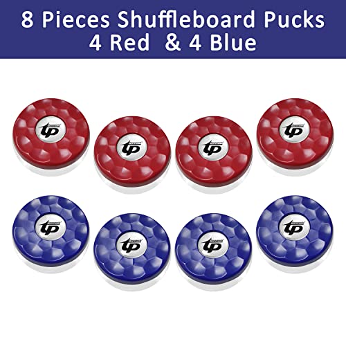 Shuffleboard Pucks,((Dia.58mm 2-1/4'') Mini Shuffleboard Pucks Set, Shuffleboard Pucks Equipment for Family Fun Home Game