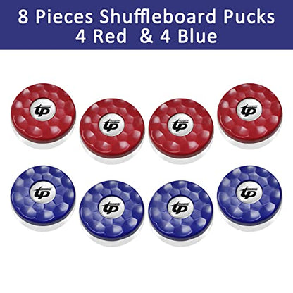 Shuffleboard Pucks,((Dia.58mm 2-1/4'') Mini Shuffleboard Pucks Set, Shuffleboard Pucks Equipment for Family Fun Home Game