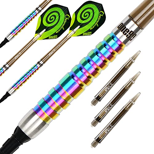 ONE80 90% Tungsten Steel Tip Darts Sets Chameleon, Night Hunter Professional Darts Set - style: Soft tip - SA - 18g