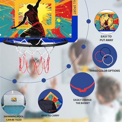 Indoor Basketball Hoop for Kids, 40x30cm Backboard
