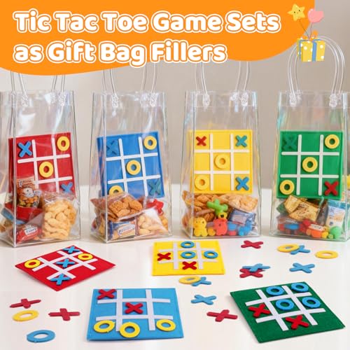 24 Pcs Tic Tac Toe Strategy Board Games for Kids Family, Easter Party Favors Goodie Bag Stuffers for Kids, Classroom Prizes Elementary, Birthday Party Gifts