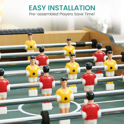 GAOMON 48 Inch Foldable Foosball Table, Soccer Table Game for Kids and Adults, Arcade Table Soccer for Home, Indoor Game Room Sport, Easy Assembly
