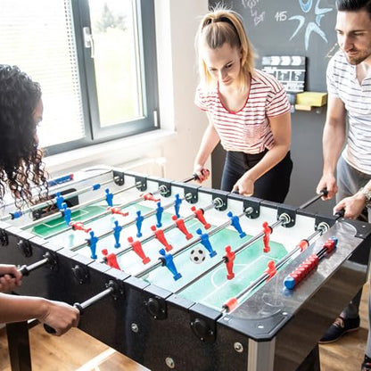 6 Pack Foosball Table Replacement, 1.42 Inch/36mm Black and White Table Soccer Balls for Foosball Accessory Replacements Football Themed Gifts