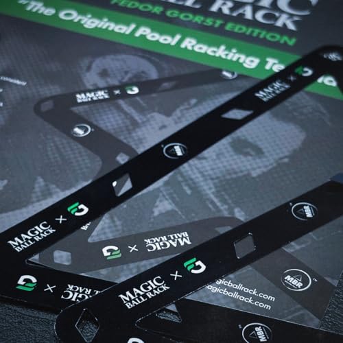 Fedor Gorst MagicRack 8-Ball + 9/10-Ball Combo Pack, Precision Rack for Perfect Breaks, Durable Pool Ball Template