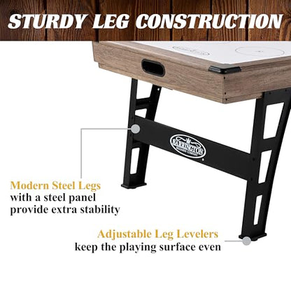 Barrington Billiards Air Hockey Table with Accessories, Perfect for Family Game Rooms | with Accessories - style: 6 Ft. Grant