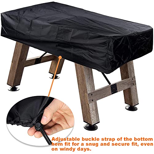 Foosball Table Cover Waterproof Outdoor Soccer Table Cover Protection Dustproof Foosball Table Covers for Game Room Universal Patio Coffee Chair Furniture Table Cover