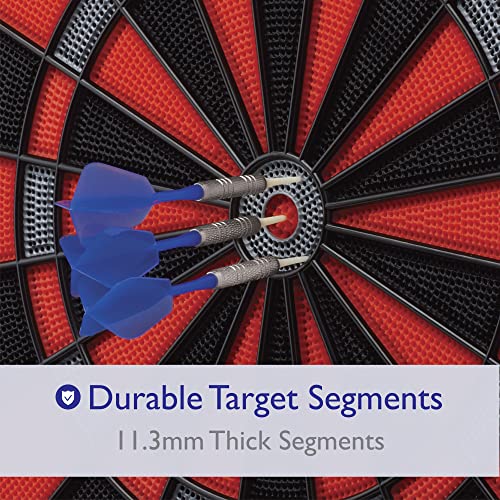 Viper Orion Electronic Dartboard, 15.5 in Regulation Target, 43 Games, Dual LCD Displays, 8 Players, 6 Darts Included, Black