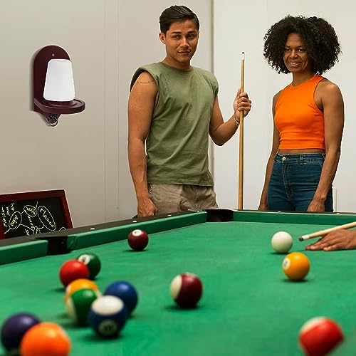 GSE Games & Sports Expert Billiard Wall Mounted Wood Cone Chalk Holder, Pool Table Cone Chalk Holder, Billiards Accessories (3 Colors Available) - color: Mahogany