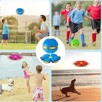 Magic Ball, Magic Metaball, Children Bouncing Ball, Parent-Child Interaction, Dual Form Freely Switchable, with 6 Light for Kid - color: B