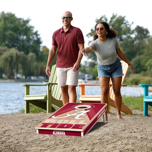 YouTheFan NCAA 2' x 4' Slogan Series Professional Wood Cornhole Game - color: Alabama Crimson Tide
