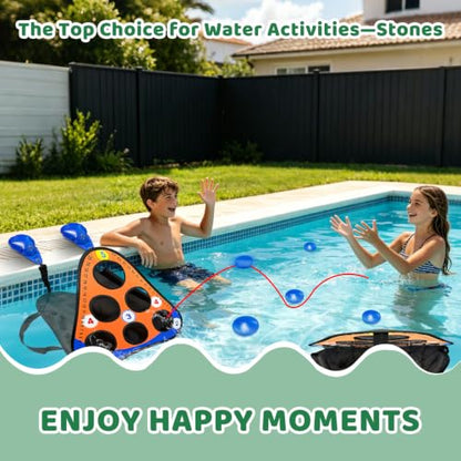 Pool Cornhole Board Set, Pool Corn Hole Game Floating | Swimming Pool Games for Adults and Family, Cool Summer Party Gift for Teen, Portable and Easy Setup Beach Toys