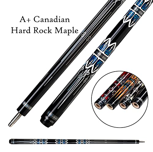 Carbon Fiber Pool Cue,11.8mm/12.5mm Low Deflection Cue Stick,Professional Pool Stick with Case - color: MF4, size: 11.8mm