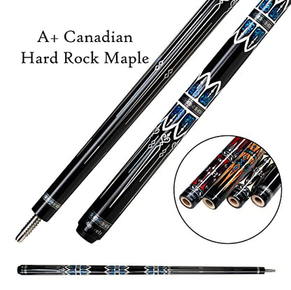 Carbon Fiber Pool Cue,11.8mm/12.5mm Low Deflection Cue Stick,Professional Pool Stick with Case - color: MF4, size: 11.8mm