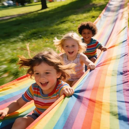 Genérico Team Race Mat - Fitness Game - Field Day Game for Kids, Adults, Parents, Families, Daycares, Appointments, Garden, Patio, Park, Lawn