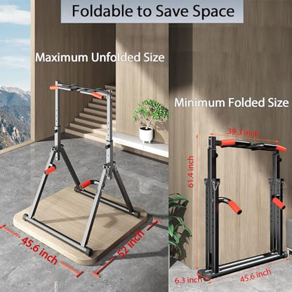 DOBESTS Power Tower Pull Up Bar Free Standing, Foldable Pull Up Station - color: Black Style 1 - Multifunction Bar