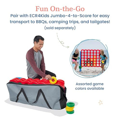ECR4Kids Jumbo 4-To-Score Carry Bag, Kids Games, Grey/Black