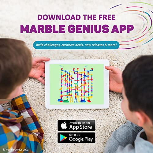 Marble Genius Jumps & Swings, 8pcs Marble Run Accessory Set for Kids Ages 4+, Fun Ultimate Marble Track Race Add-on Kit for Teens STEM