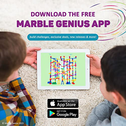 Marble Genius Automatic Chain Lift - Marble Run Accessory Add-On Set for Creating Exciting Mazes, Tracks, and Races - Endless Fun, and Creativity, Experience The Thrills of Marbles Racing