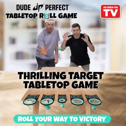 Dude Perfect Sticky Tic Tac Toe & Tabletop Roll Set | Indoor & Outdoor Games, Perfect Fun for Family Game Night & Parties, Birthday for Children, Kids & Adults | Ages 4+ & 6+ (Single)