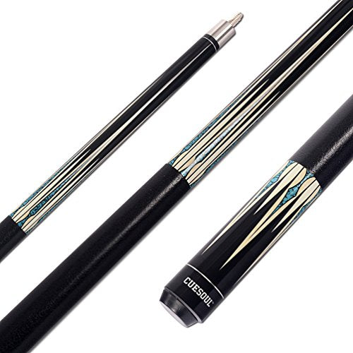 CUESOUL 19oz Pool Cue Sticks with Hard Pool Cue Case - color: E202-E203