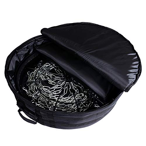 MVP Disc Sports Black Hole Lite 24-Chain Disc Golf Basket with Transit Bag