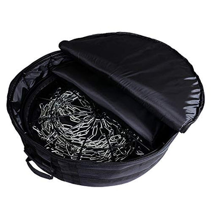 MVP Disc Sports Black Hole Lite 24-Chain Disc Golf Basket with Transit Bag