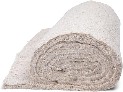 AK Trading CO. 27” Premium Cotton Upholstery Batting – High Loft 14oz Soft Batting for Quilting, Cushions, Upholstery & Stuffing – 100% Cotton, Made in USA – Off White - 16 Yards - size: 16 yards