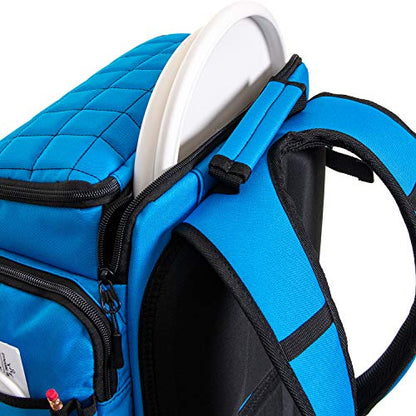 Dynamic Discs Combat Ranger Disc Golf Backpack | Large Bag w/Putter Pouch | 20+ Discs Capacity | Disc Golf Accessories - color: Cobalt Blue