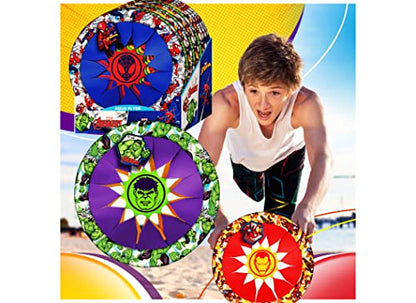 JA-RU Marvel Avengers Iron Man Soft Flying Disc Toy (1 Pack) – 12" Flying Discs for Kids | Outdoor Recess Toys, Superhero Pool Toys, Fun Beach Games & Activities. C-6827-1 - size: 1 Iron Man Disc