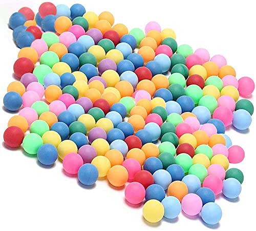 KEVENZ Ping Pong Balls, 40+mm Assorted Color Table Tennis Balls, Multi-Color Pong Balls for Pong Games, Arts and Craft, Party Decoration, Not for Ball Pit - color: 120 Pack Multicolor