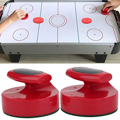 Air Hockey Pushers Set, Durable 2 Pcs 94mm with 4 Air Pucks Tabletop Hockey Game for Family Party Kids Adults Recreation