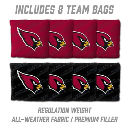YouTheFan NFL 2' x 4' Slogan Series Professional Wood Cornhole Game with Logo Bags - color: Arizona Cardinals