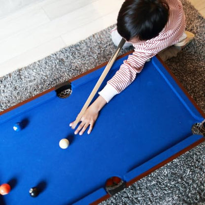 2 Pack Pool Cue Sticks 18.89 Inch Short Pool Cue for Teenagers Smooth Billiard Stick Lightweight Stick Accessory for Easy Storage and Transport