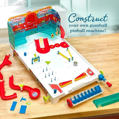 Thames & Kosmos Pinball Machine Maker STEM Experiment Kit Toy of the Year Finalist, Gumball Rally l Explore Physics, Force, Motion, Gravity, Simple Machines