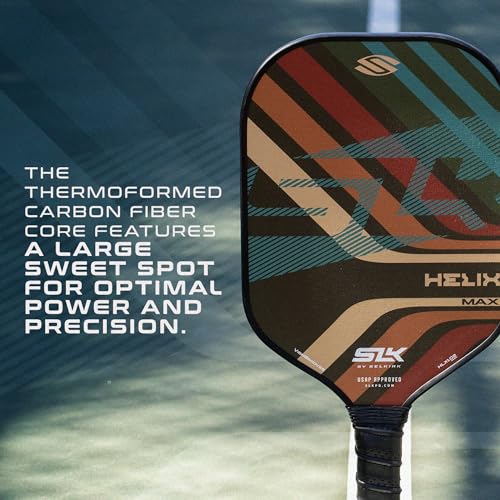 Selkirk Sport SLK Helix Pro Pickleball Paddle | Carbon Fiber & Fiberglass - color: Grooves