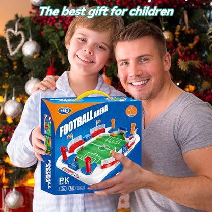 Mini Foosball Table Game for Kids: Soccer Gifts Toy for 3 4 5 6 7 8-12 Year Old Boys - Sports Football Board Games for Indoor Family Party - Perfect Christmas Birthday Gifts for Kids Age 3-12