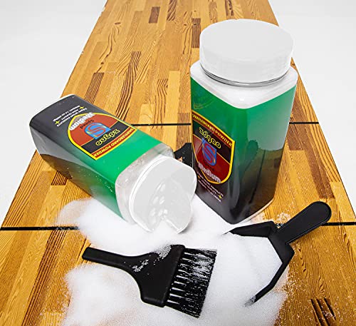 Shuffleboard Sand - Shuffleboard Wax with Mini Dustpan and Mini Brush, 2 Cans(2×14 oz) - style: 2 Cans Medium Speed