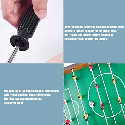 Tabletop Foosball Set, 14 inch Mini Foosball Table with 2 Balls and Manual Sliders Score Keeper, Self Assembly Indoor Outdoor Table Soccer Game for Game Rooms Parties Family Night