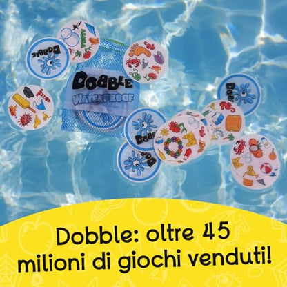 Asmodee Dobble: Waterproof, Card Game for the Whole Family, Italian Edition, 8247, Single