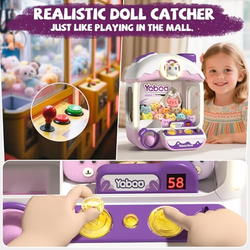 Large Claw Machine for Kids Unicorns, Vending Machine Toys for Girls 5 6 7 8 Year Old, Candy and Prize Electronic Dispenser Game Ages 5-7 6-8, Birthday Gift for 3 4 5 6 Year Old - style: Unicorns