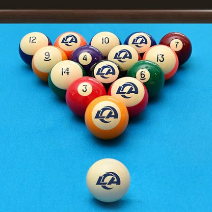 Imperial NFL Retro Billiard Ball Set - color: Los Angeles Rams, Cream