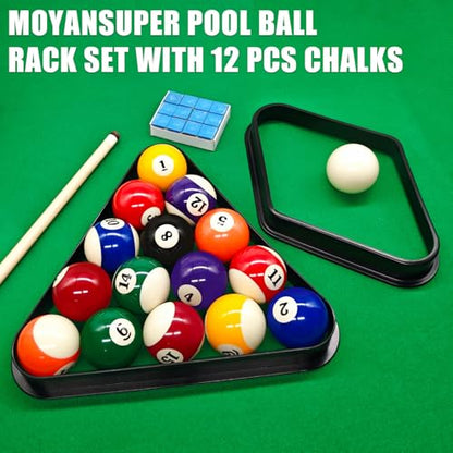 Plastic Pool Ball Rack Billiard Ball Triangle Rack, Pool Table Ball Holder Positioning Rack,2-1/4" Pool Ball Rack