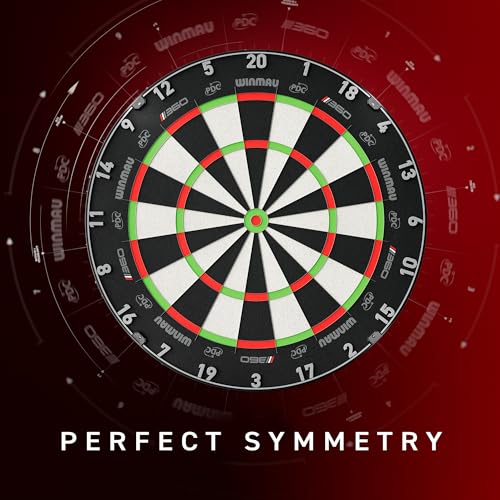 WINMAU Blade 360 Dartboard – Triple Core Carbon with Full Rotation System for Maximum Durability & Scoring Precision, Self-Healing Sisal, Rota-Lock Setup