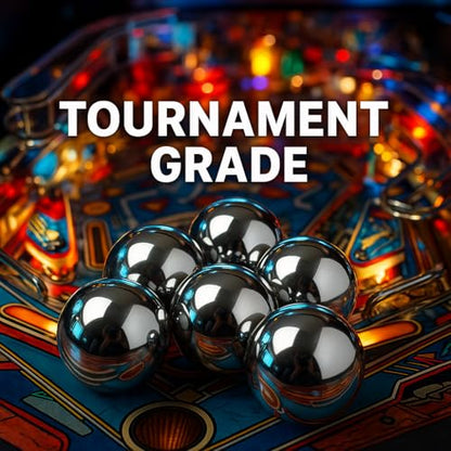 BC Precision 10 Pack 1-1/16" Inch Pinball Machine Balls, Mirror Finish, Chrome Steel Pinball Replacement Balls, Tournament Grade G25