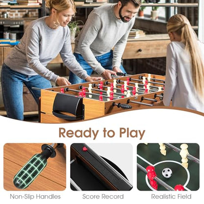 KOTEK Multi Game Table, 3 in 1 Gaming Table w/Foosball, Billiard & Slide Hockey, Combo Game Table for Home, Game Room, Bars, Party, Family Night