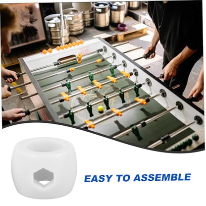 HANABASS 4pcs Foosball Table Accessories Goal Rod Positioner Stop Ring Easy Install for Replacement Parts Plastic for Table Football