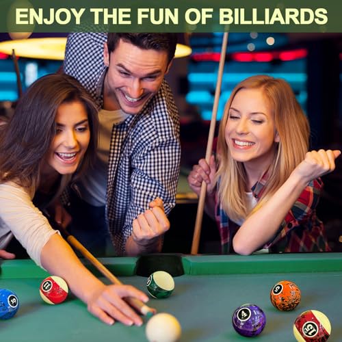 Billiard Ball/Pool Ball Set Complete 16balls 2-1/4" Regulation Size&Weight Resin Ball