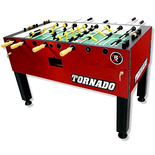 Tornado Tournament 3000 Foosball Table - Made in the USA - Commercial Quality for the Home - Incredible Table Soccer Game - color: Red, size: 1 Man Goalie