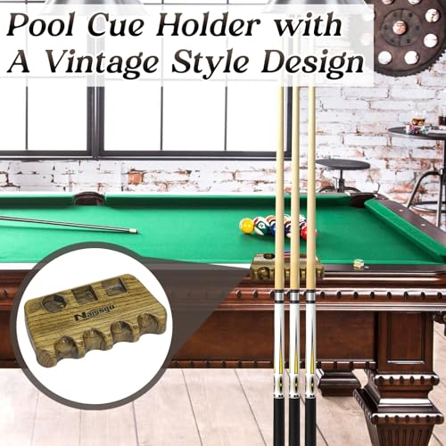 Cue Rest Cue Stick Holder Pool Cue Holder - style: Wood-4 Holes